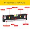 High Precision Laser Level 4 in 1 Vertical Measuring Tape Aligner  Measuring Instrument