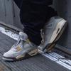 Детские кроссовки Air Jordan 4 Retro SE Craft GS Photon Dust серые бледно-ванильные с белым DV2262-021
