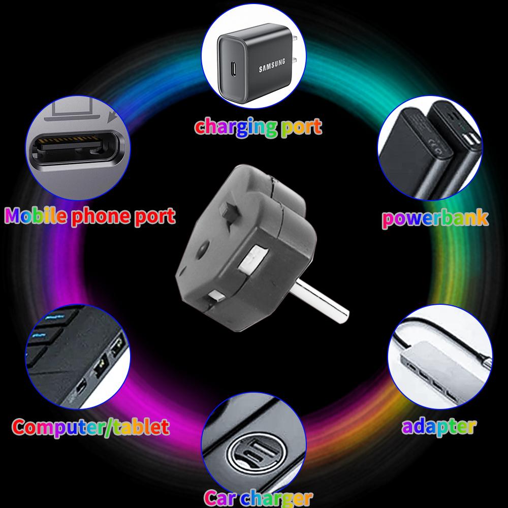 Mini Type-C LED RGB многофункциональный окружающий свет 8 цветов сменный 5 В для автомобильного компьютера и внешних аккумуляторов различных устройств