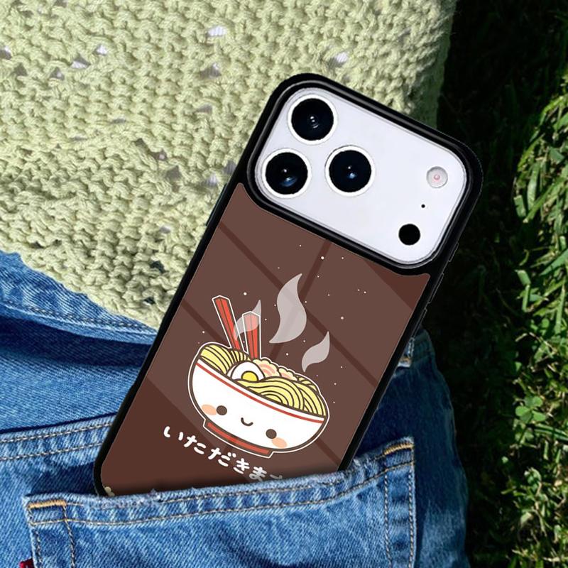 Japanese Food Ramen Phone Case For iPhone 17 AIR 16 Pro Max 15 14 Pro 11 12 13 Shockproof Silicone Cover