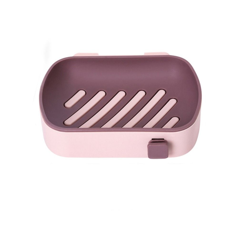 Hook Double-layer Soap Dish Self Adhesive Soap Storage Tray Creative Soap Box Household