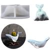 Silicone Candle Holder Molds Whale Shape Candle Cup Molds Silicone Craft Molds Candlestick Molds for Hand-Making Craft