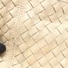 Used BOTTEGA VENETA Intrecciato Shoulder Bag leather Beige Used Women