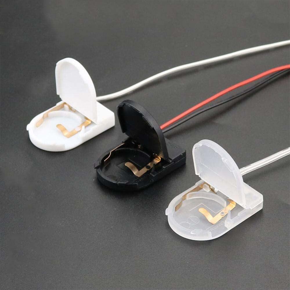 5PCS CR2032 Button Coin Cell Battery Socket Holder Case Cover with ON-OFF Switch 3V Battery Storage Box Batteries Container