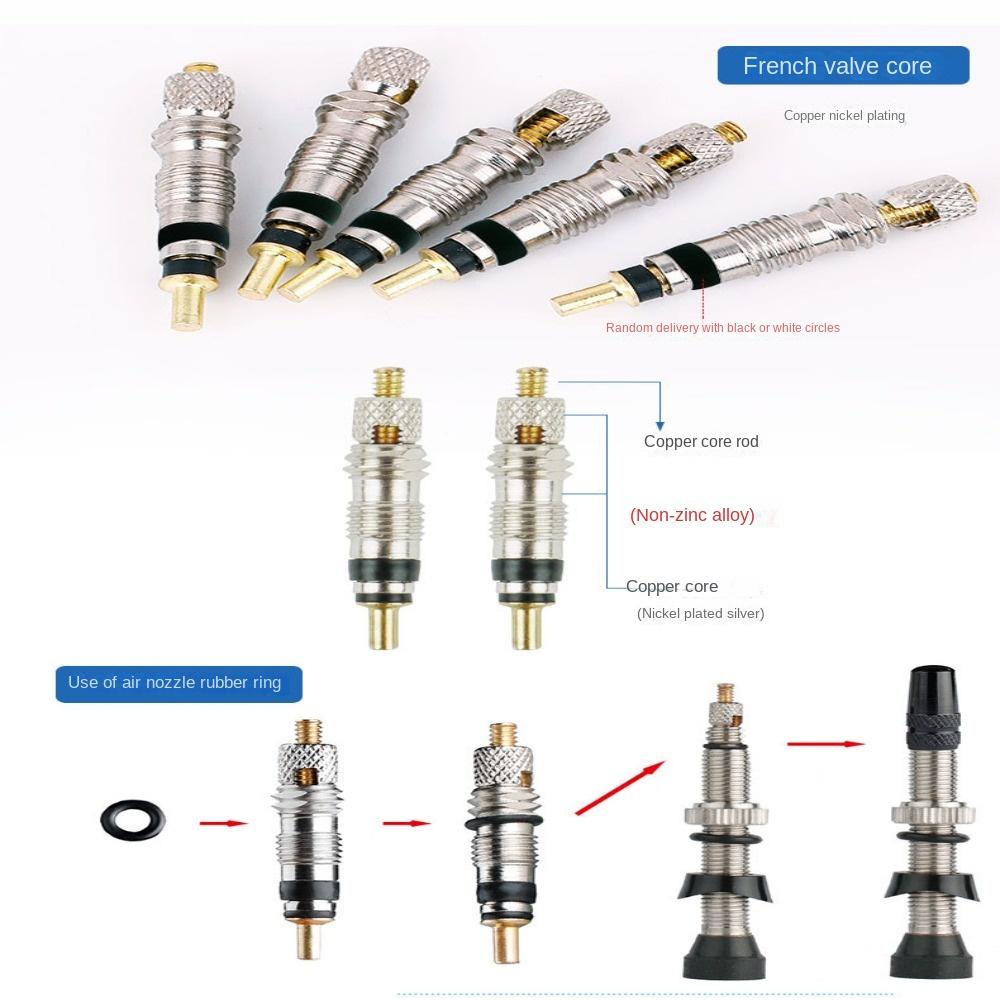 45/60/80mm F/V Valve Nipples Anodized Tubeless Tire Valves Wheelset Tire Part Bicycle Repair