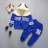 New Kids Clothing Two Pieces Sports Sets Korean Version Boys Girls Baby Children Casual Hoodie Trousers Cotton Suit