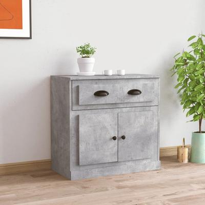 vidaXL Sideboard Betongrau 70x35,5x67,5 Cm Holzwerkstoff