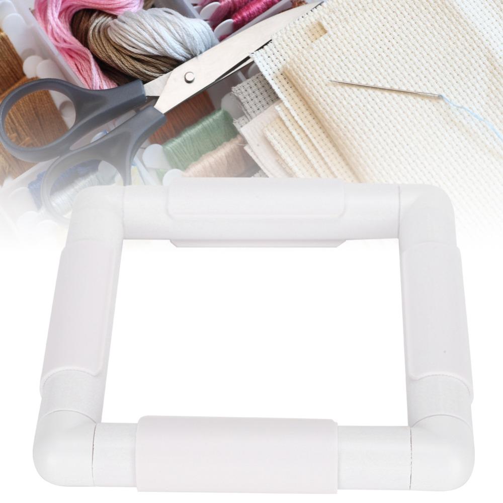 Square Shape Cross Stitch Frame Plastic Sewing Supplies Embroidery Hoop For Cross Stitching