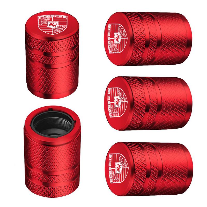 5 шт. Металлическая пылезащитная крышка колпачка клапана шины колеса автомобиля для Porsche Panamera Cayenne Taycan 911 718 Macan Carrera-GT Аксессуар