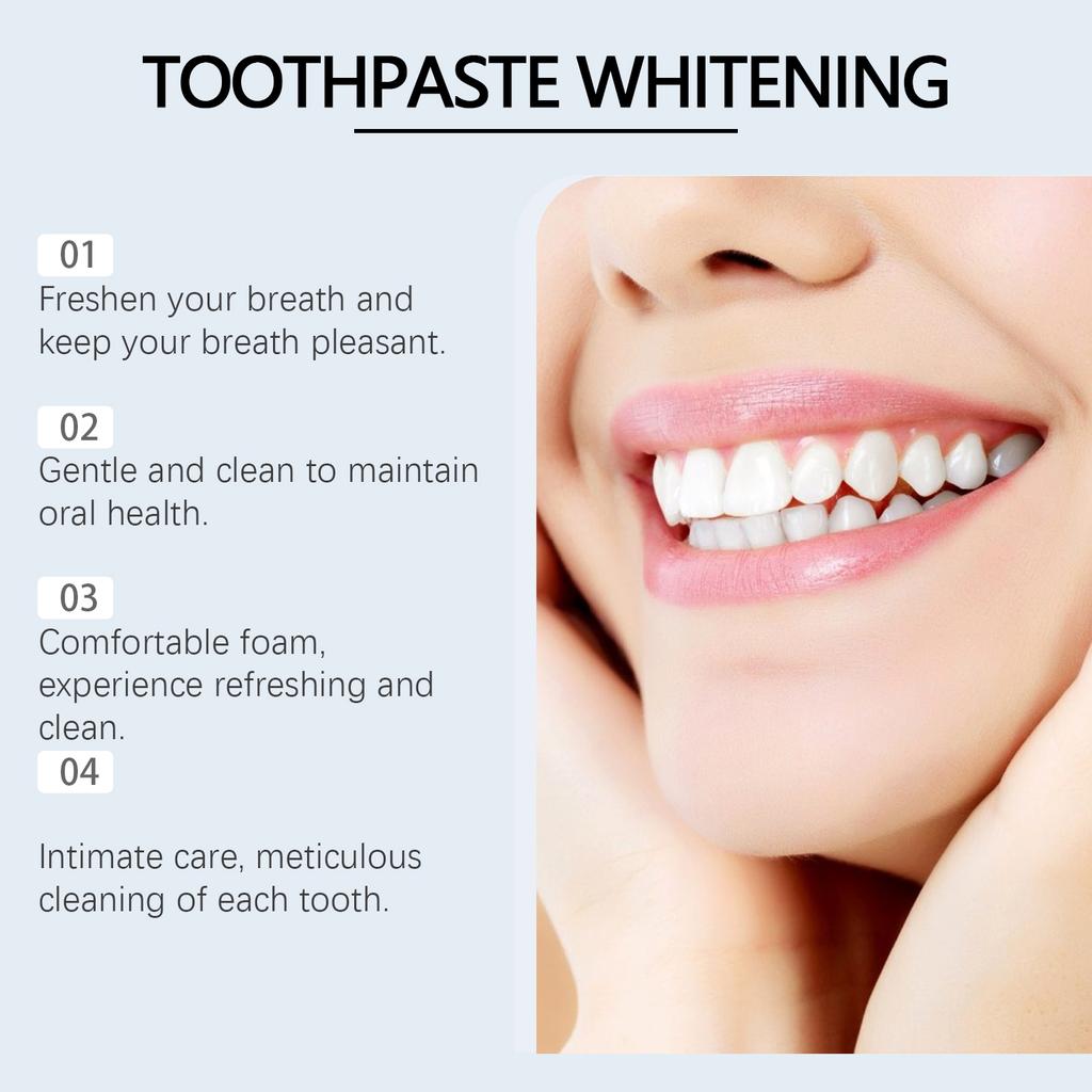 Mint Toothpaste For Gentle Teeth Stain & Yellowing Care - Brighten Shine, Daily Oral Hygiene With Long-Lasting Freshness