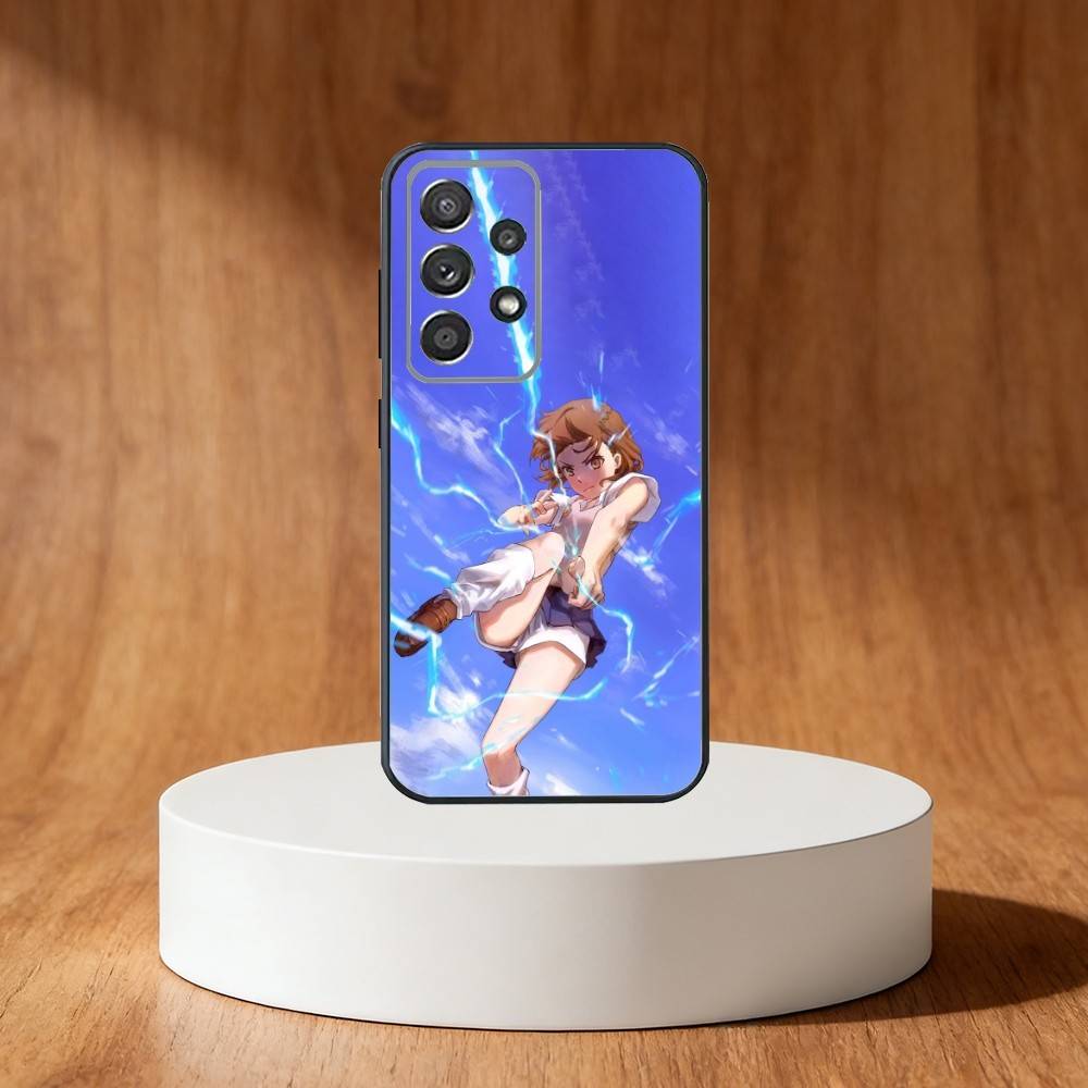 Чехол для телефона Мисака Микото для Samsung S25, S24, S21, S22, S23, S30, Ultra, S20, Plus, Fe, Note, 10, 9, 5G Черный