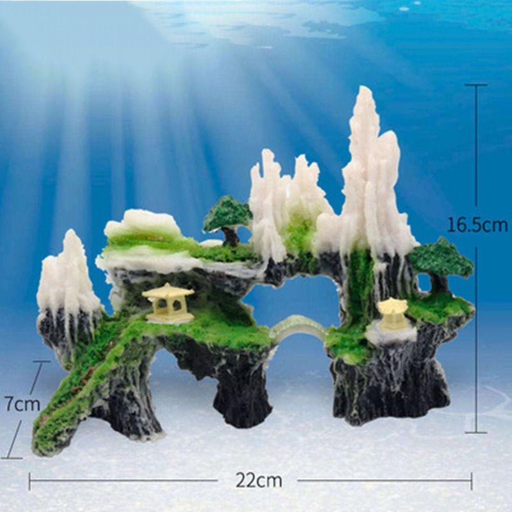 Украшения для аквариума из смолы, горные украшения для дома, новые ремесленные украшения