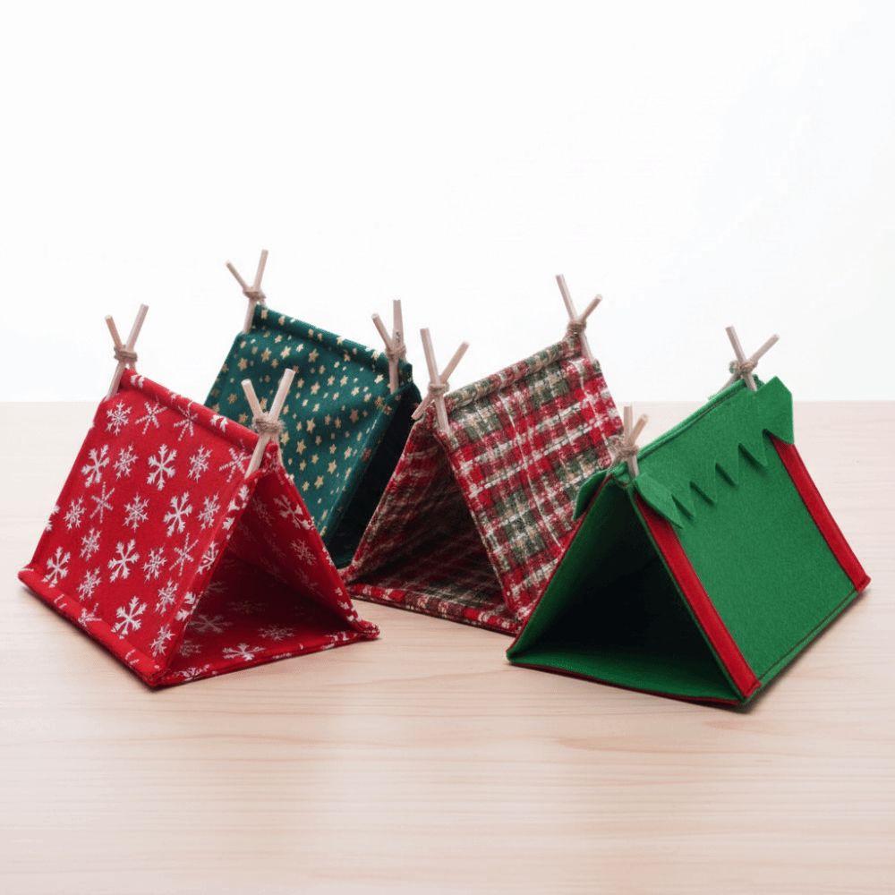 Christmas Decor Doll House Tent Simulated Outdoor Miniature Tent Model  Doll Accessories