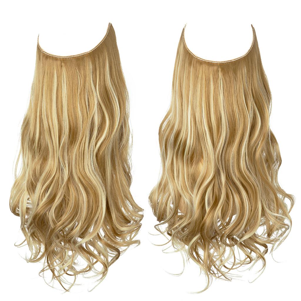 Wigs Have A Large Amount Of Hair, U-Shaped Hair Extensions, Women'S Fishing Line Wigs, Invisible Natural Long Curly Hair