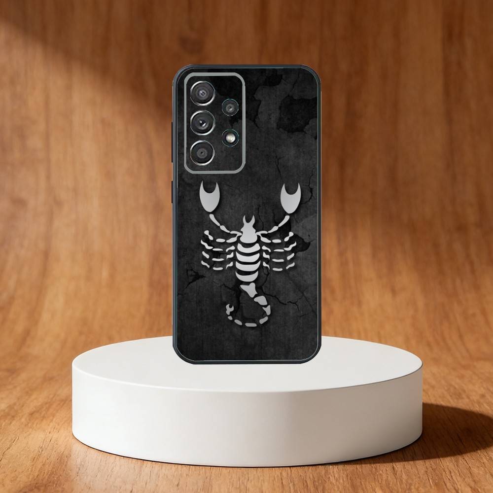 Edgy Dark Gothic Scorpion Phone Case For Samsung S25,S24,S21,S22,S23,S30,Ultra,S20,Plus,Fe,Note,10,9,5G Black Cover
