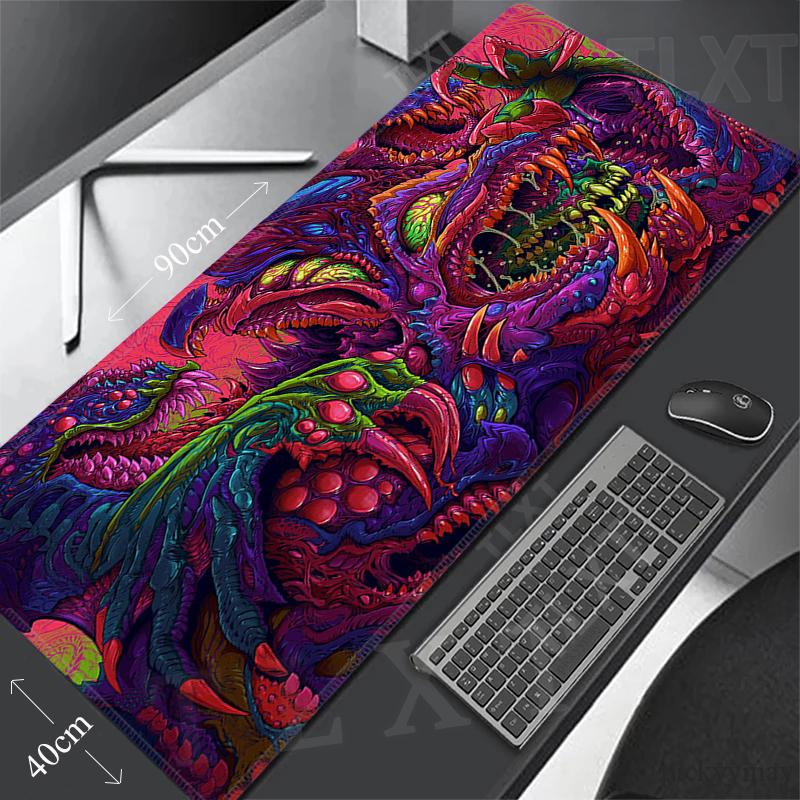 XXL Lock Edge Mousepads Large Gaming Mousepad Keyboard Mats Mouse Mat Cute Cat Desk Pad For Gift Kawaii Mouse Pads Extanded Pads