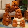 Новый Рождественский Мишка Милый Плюшевый Мишка Игрушки Мягкая Набивная Милая Кукла-Медведь Для Мальчиков и Девочек Подарок на День Святого Валентина Детям Малышам Рождественский Подарок