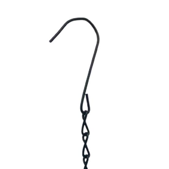 Bird Hanging Feeder with Chain Large Capacity Bite Resistant Iron Wire Cage Type Feeding