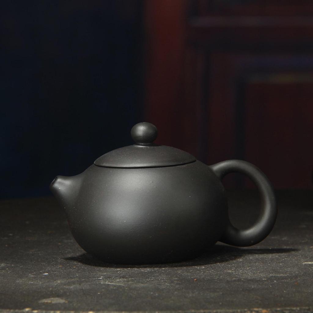 Расписанный вручную чайник «Цзыша», фиолетовый глиняный чайник с декором в виде ситечка, китайский антикварный чайник для