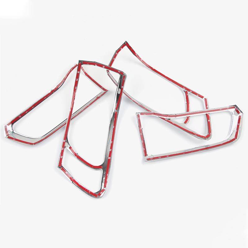 For Jeep Grand Cherokee WK2 2011 2012 2013 2014 2015 2016 2017 2018 Car Tail Light Trim Rear Lamp Frame Cover Stickers