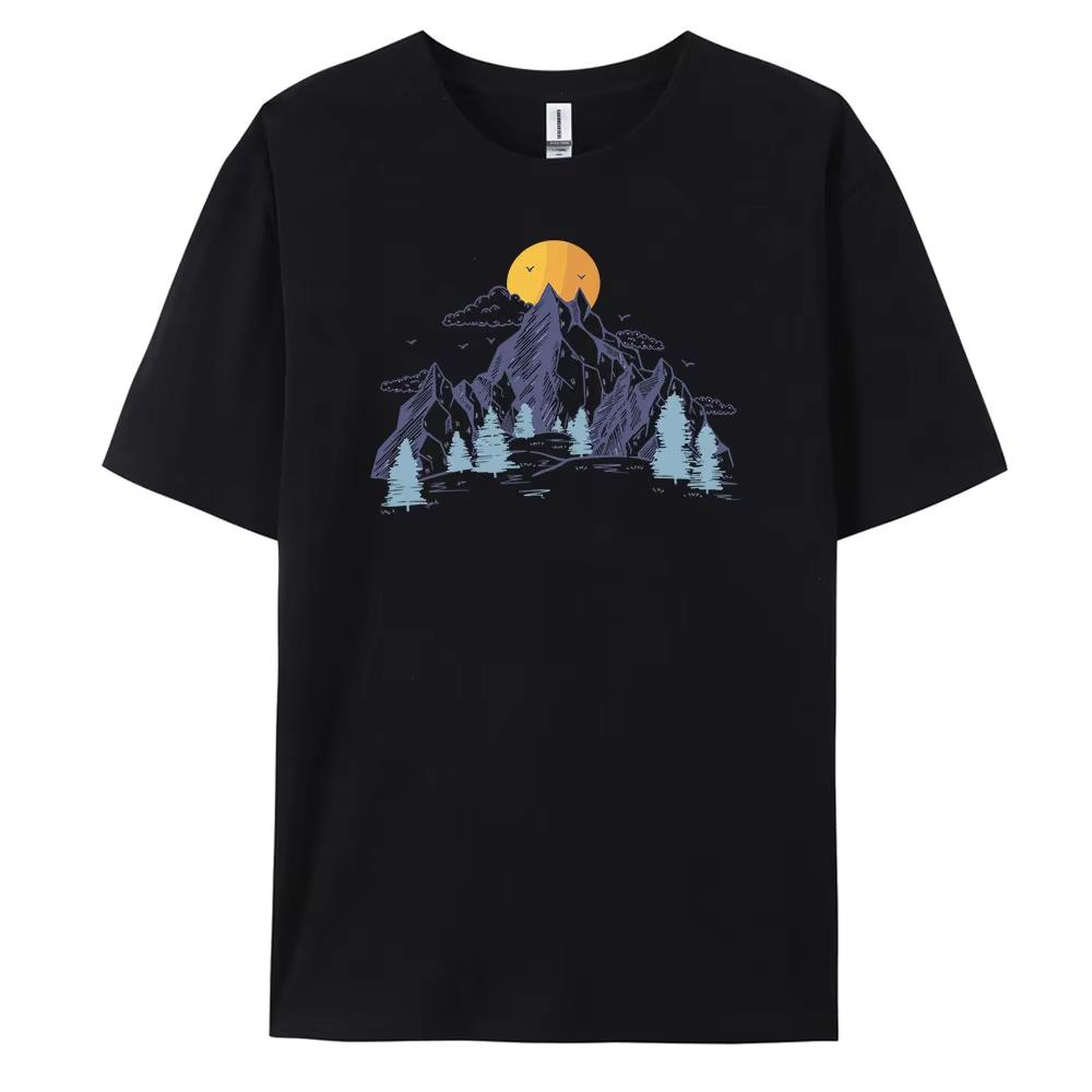 ZX 2026 new Relaxing shortsleeved cotton Tshirt 100 cotton with fashionable print extra large size