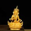 1PCS 3-inch Alloy Manjusri Four Armed Lotus Master White Green Tara Diamond Buddha Home Desktop Decoration