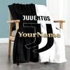 Juventus Personalized Text Blanket Cozy Customizable Blanket Ultra-Soft Great for Living Room Chair Office Seaside Ideal for All Seasons