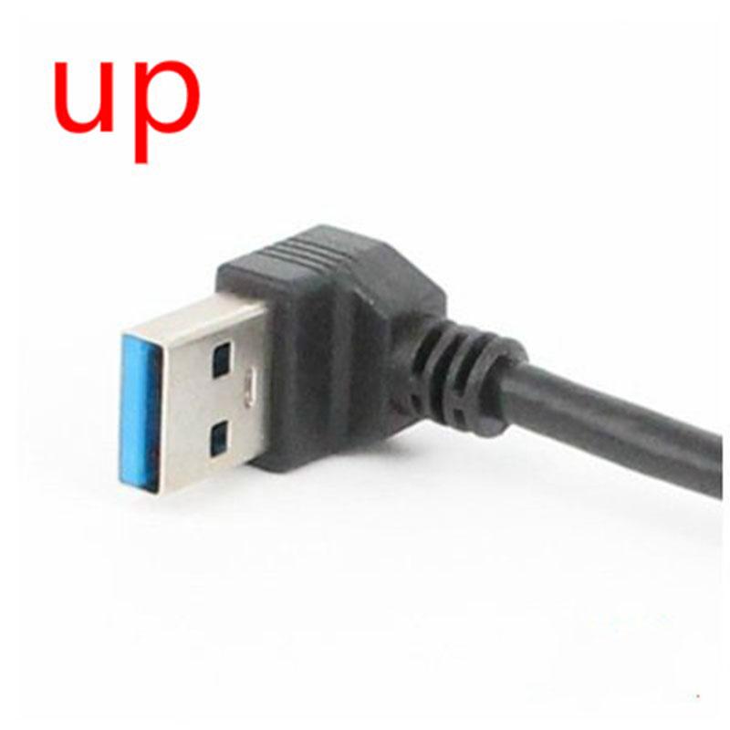 USB 3.0 Cable Right/Left/Up/Down Angle 90 Degree Extension Cable USB Male To Female Extension Adapter USB Cables Extension Cord