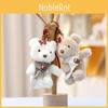 Teddy Shawl Bear Plush Keychain Cartoon Animal Doll Decoration Bag Pendant Gift
