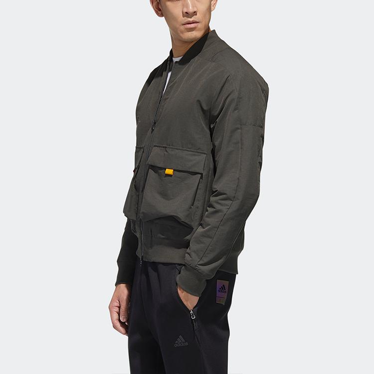 Adidas Th Jkt Bomber Fleece-Lined Casual Sport Jacket Men Jackets Green GM4405