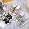 High Quality Women Slippers Leather Woman Sandals 2024 Outdoor Light Casual Wedges Slippers Slip On Summer Shoes for Women
