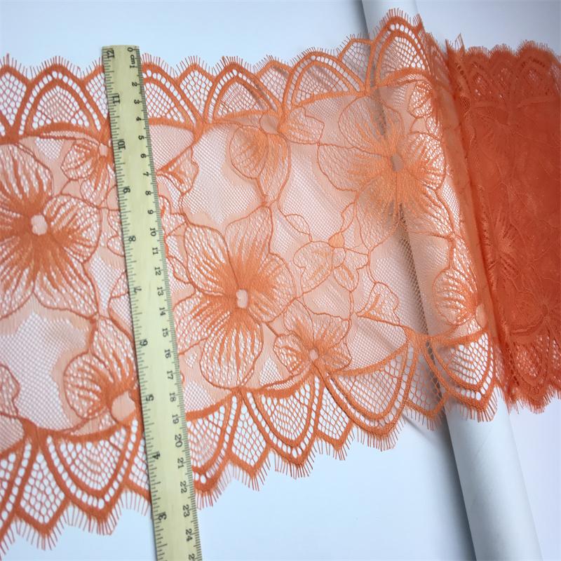 ( 3 Colors ) French Chantilly Lace, 1.5m x 22.5cm, Non-stretch Eyelash Mesh Lace Trim for Lingerie, Bra, Underwear, Dress, Garment, Sewing & Crafting