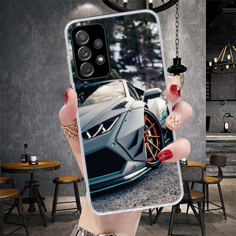 Спортивные Автомобили Мужской Мужчины Мягкий Чехол Для Телефона Для Samsung Galaxy A13 A14 A15 A16 A17 A53 A54 A55 A56 A57 A33 A34 A35 A36 A37 A23 A24 A25