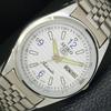 ВИНТАЖНЫЕ МУЖСКИЕ АВТОМАТИЧЕСКИЕ ЧАСЫ SEIKO 5 ЯПОНИЯ a500179-2 С БЕЛЫМ ЦИФЕРБЛАТОМ, ПОСЛЕ РЕСТАВРАЦИИ