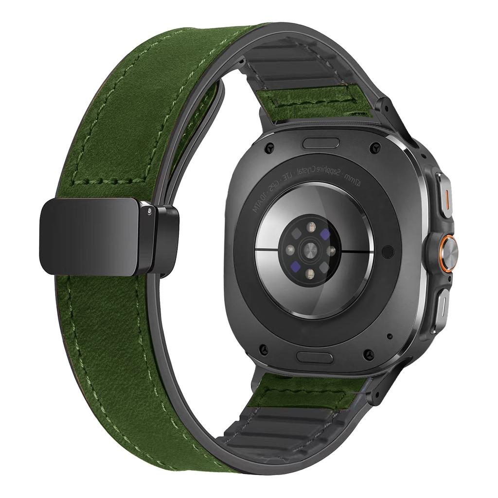Кожаный силиконовый браслет для Samsung Galaxy Watch Ultra 47 мм магнитный ремешок спортивный ремешок для часов ULTRA7 47 мм без зазоров ремешок для часов