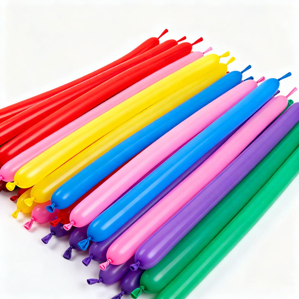 50/100pcs 1.5g High Elasticity Long Balloons Magic Balloon Colour Latex Balloons DIY Inflatable Baloon Birthday Party Decoration
