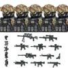 Военные Спецназ США SWAT Строительные Блоки Город Коммандос Пехота Американский Солдат Фигурка Армейское Оружие Рюкзак Кирпичный Конструктор