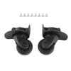 A Pair A65 Black Suitcase Mute Wheel Universal Luggage Replacement Outdoor SuppliesS
