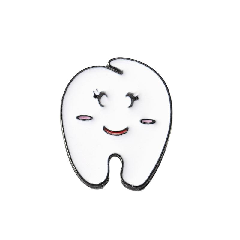 Трансграничная серия Fun Teeth: Любовь Зубы Защита Десен Мультяшная Брошь Подарок