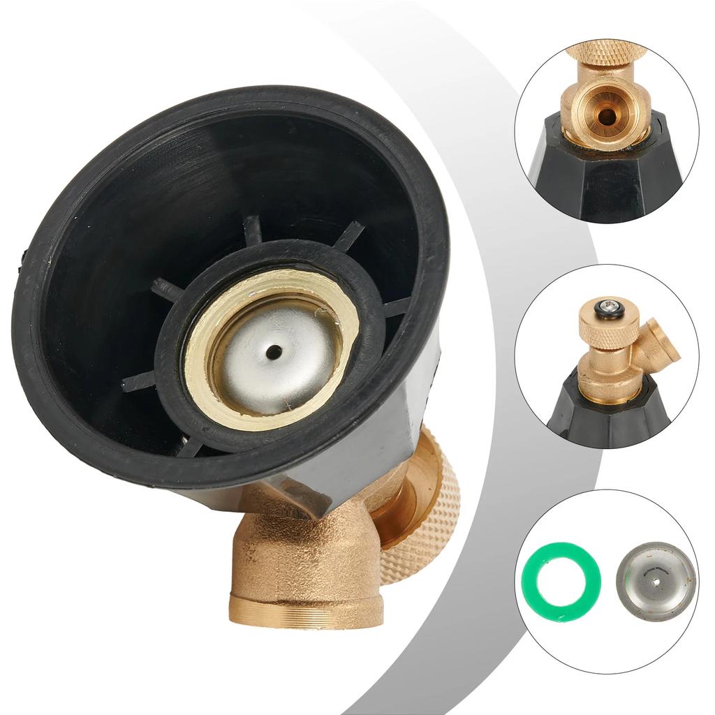 Сельскохозяйственная насадка для распыления воздуха высокого давления с вихревым распылением, регулируемая медная насадка для выпуска воды, принадлежности для полива сада