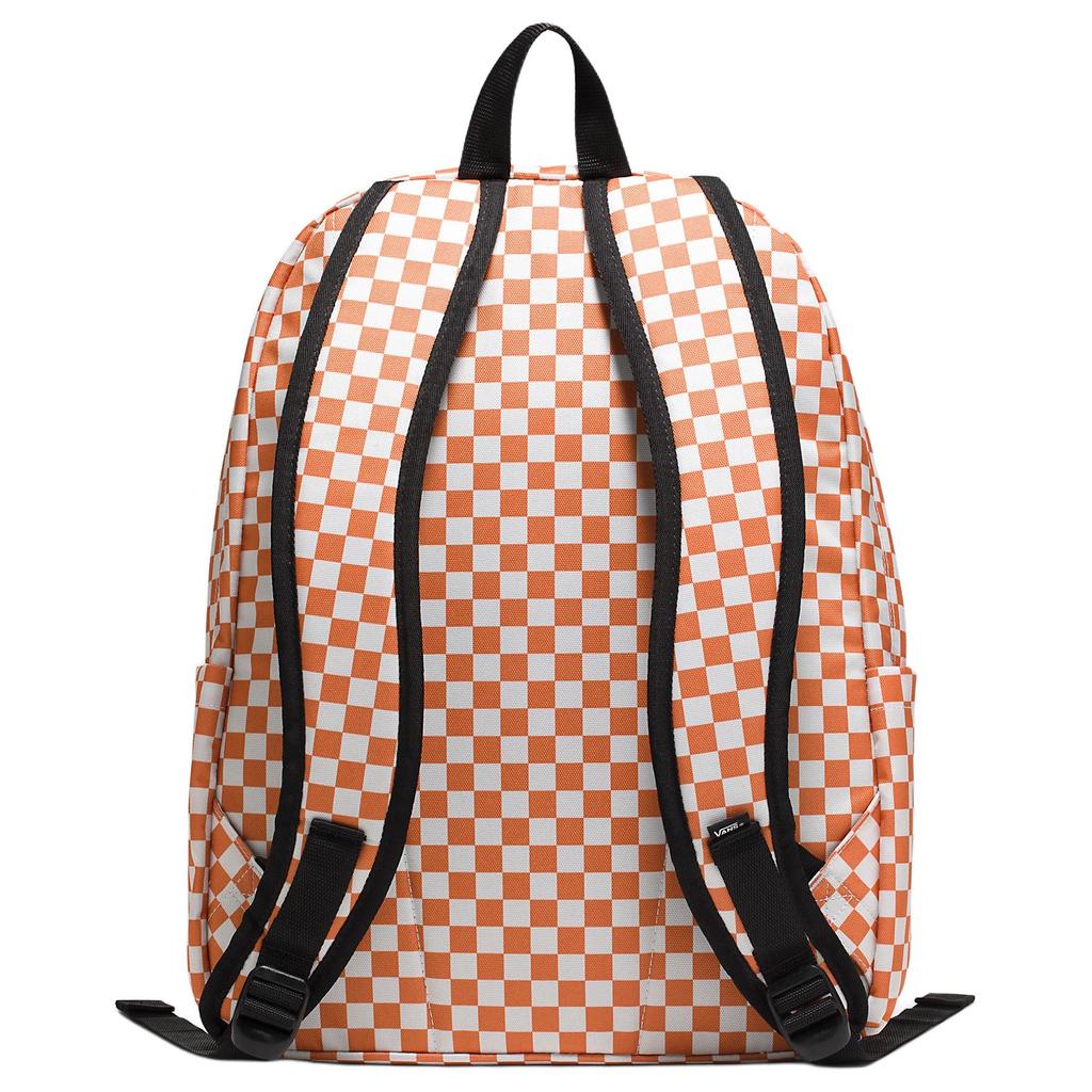 Vans Old Skool Plaid Pattern Zipper Closure Recycled Polyester Backpack Unisex backpack Red VN000H4XVVL
