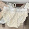 Тонкое дышащее нижнее белье Ice Silk бесшовное нижнее белье женские трусы средней талии сексуальные кружевные женские трусики-бикини