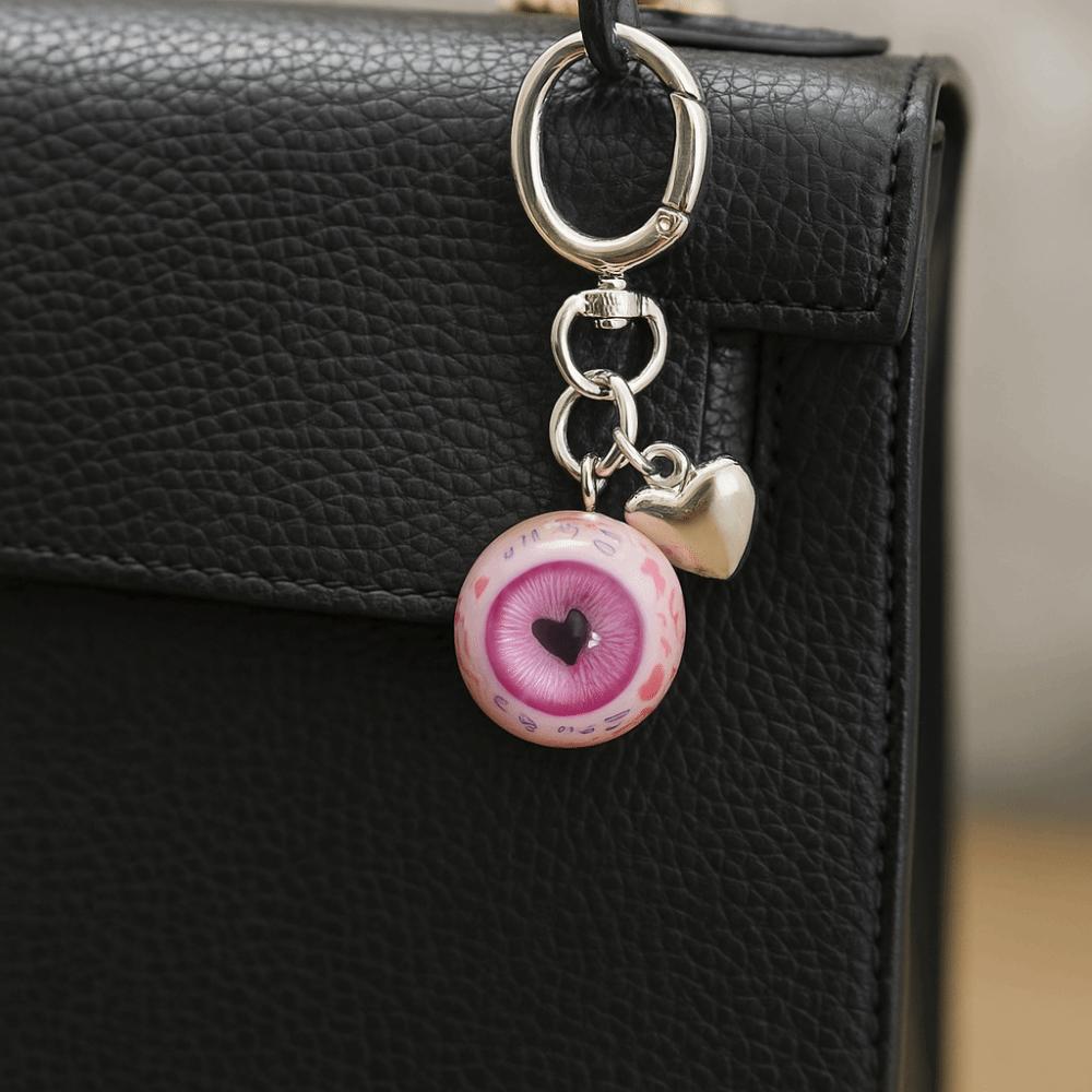 Eyeball Charms Gothic Eye Keychain Resin Material Eye Keychain Halloween Eyes Keychain  Cool Decor
