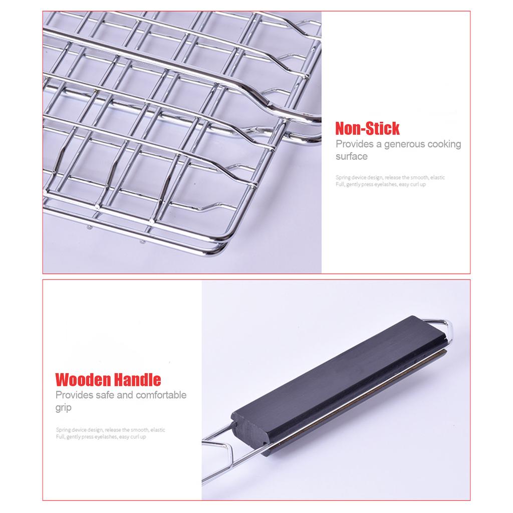 Гриль-корзина с антипригарным покрытием, корзина для барбекю, сверхмощные инструменты для барбекю, гриль-корзина для мяса, рыбы