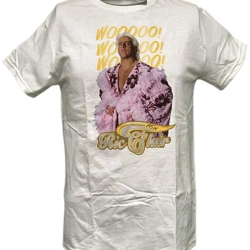 Nature Boy Ric Flair Pink Robe Mens White T shirt