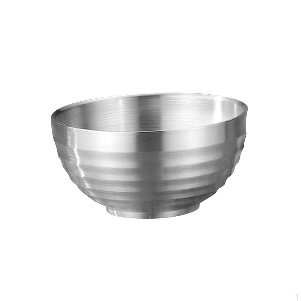 Миска из нержавеющей стали, миска для лапши, с двойными стенками, легко моется, подходит для лапши Удон Соба Фо, изоляция