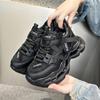 Дышащие кроссовки с сеткой и стразами, на толстой подошве, в стиле "dad shoes", новые, для спорта и отдыха, осень-зима