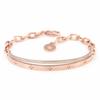 Edge 14Kgp Bangle Chain Rose Gold Bracelet Jr318