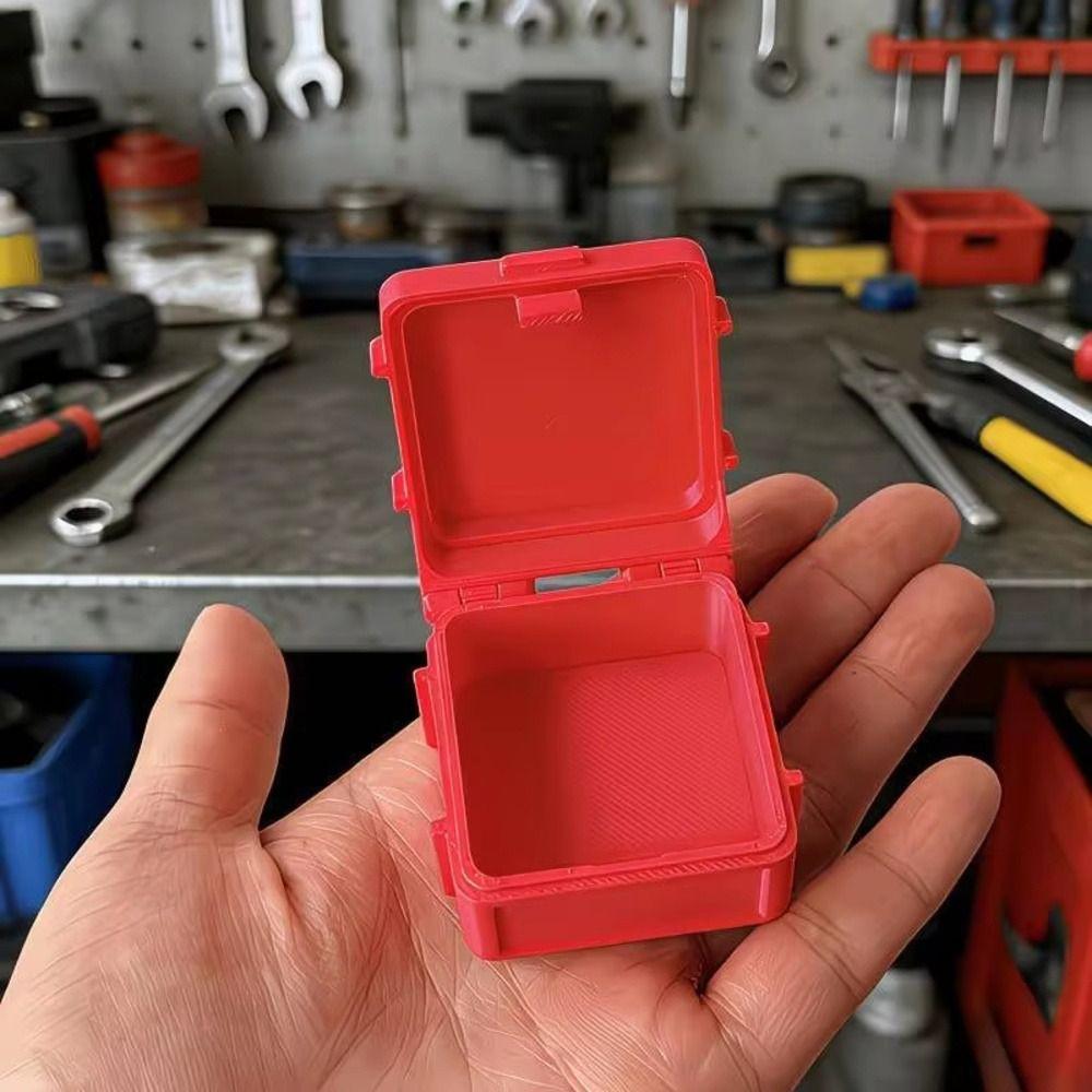 1Pcs PET Material Small Hardware Storage Box Sealed Bayonet Box for Home Workshop Studio Storage