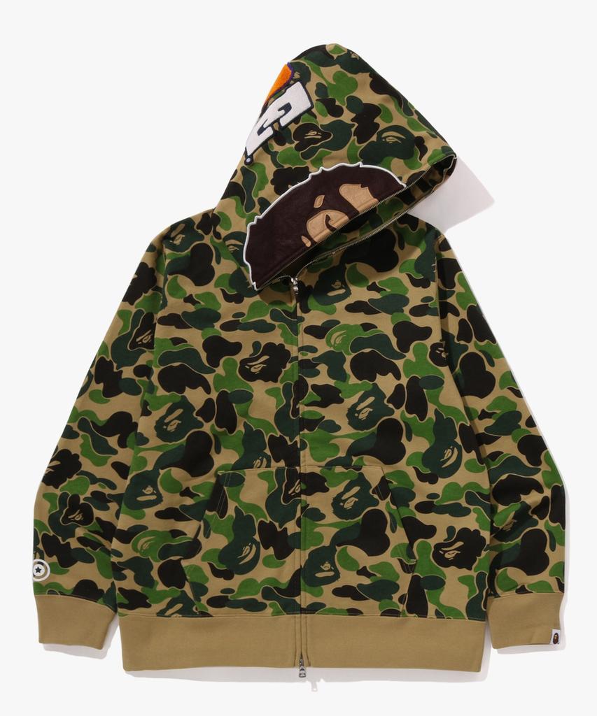 Bape Abc Camo Second Ape Full Zip Hoodie (M) Green